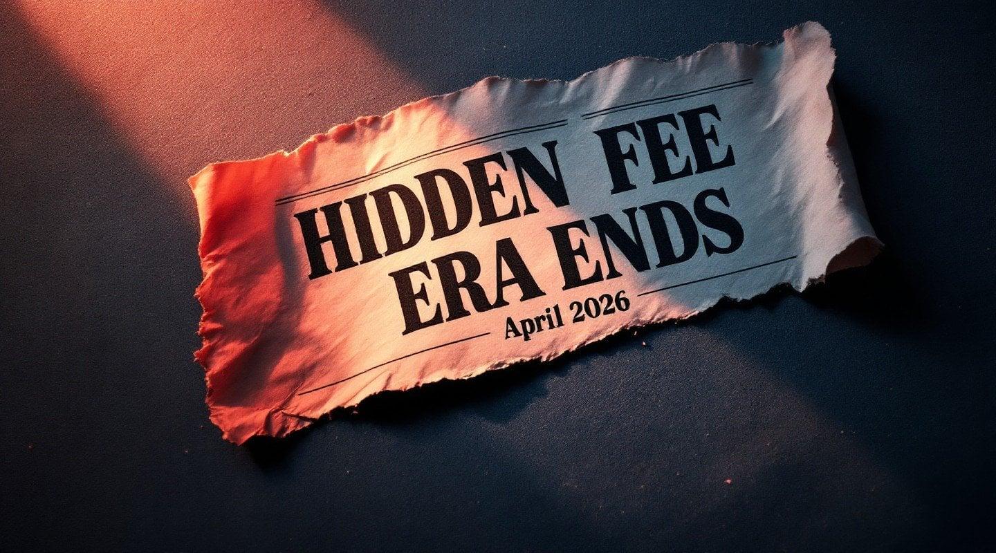 The Hidden Fee Era Is Finally Ending.