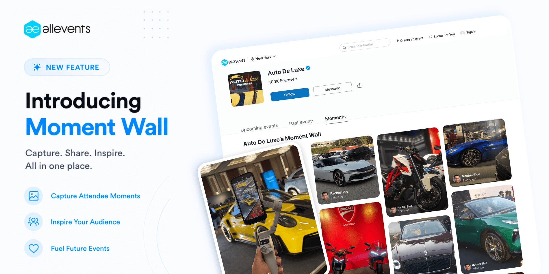 Meet the Moment Wall: your audience's photos and videos on your AllEvents page