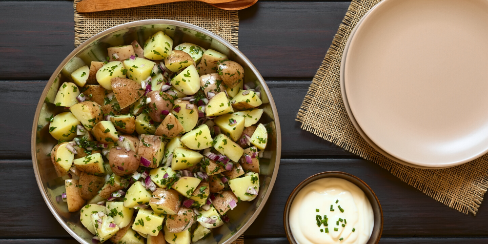 grilled potato salad | 4th july BBQ recipes