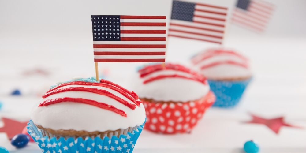 4th of july cupcakes