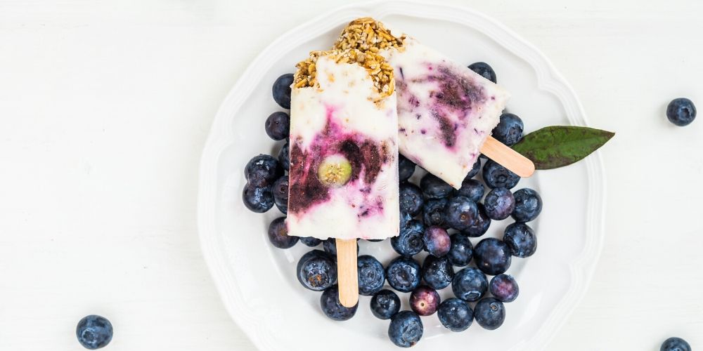 4th of july blueberry popsicle