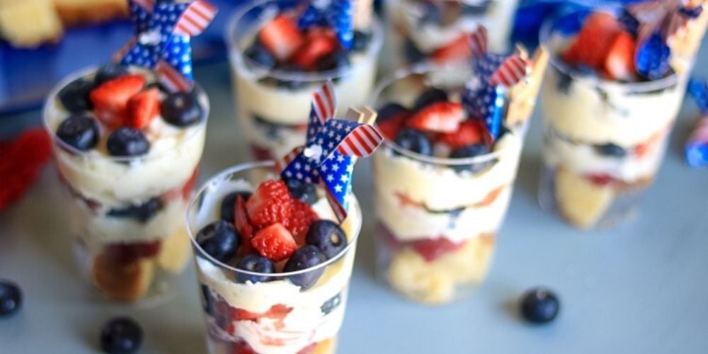 blueberry triffle | 4th of july desserts