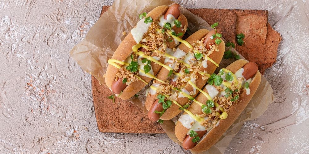 cheesy fried hot dogs | 4th of july recipes